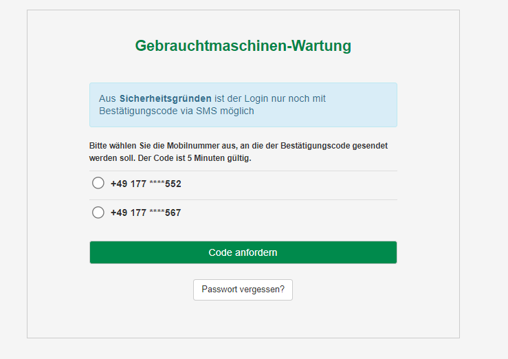 Anmeldung