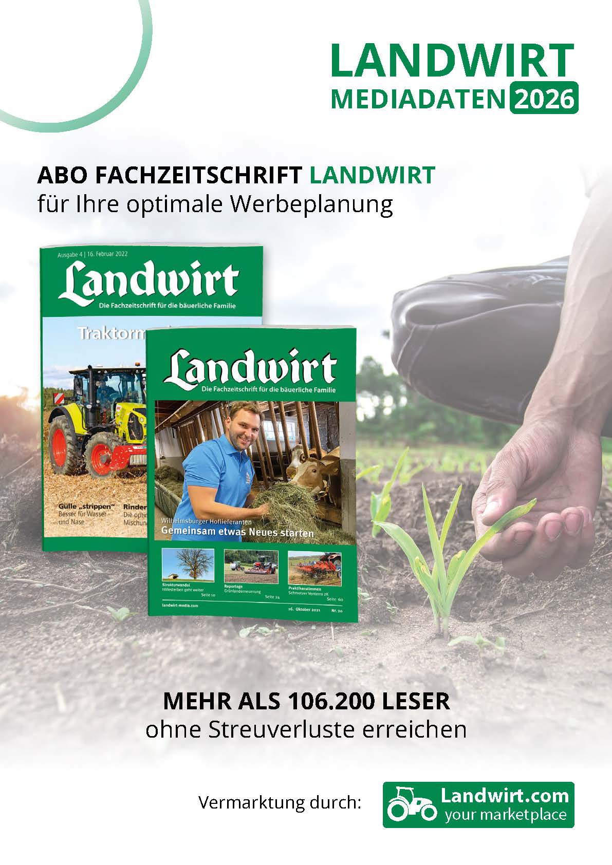 Titelseite Mediadaten 2026 LANDWIRT print