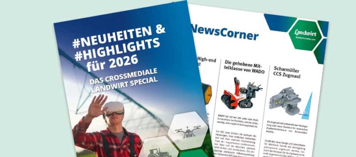 Titelblatt und Auszug der Mediadaten zum #Neuheiten & #Highlights für 2026